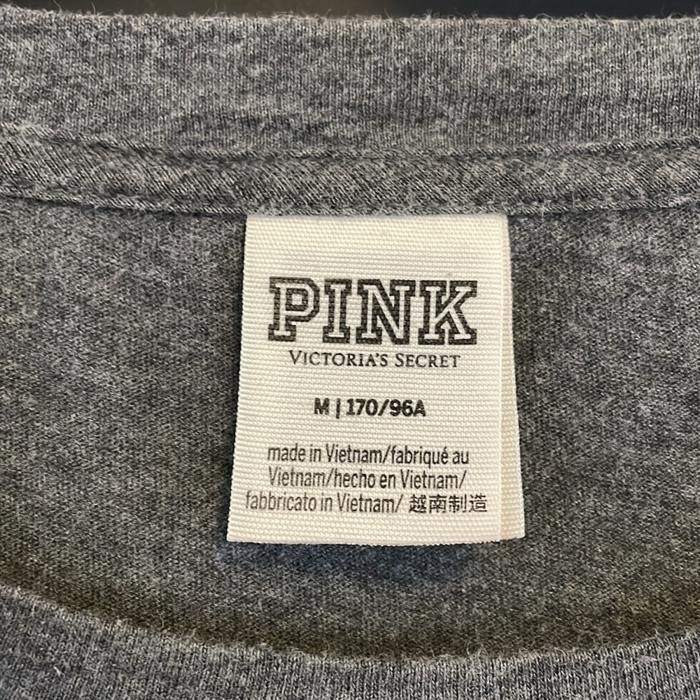 PINK VICTORIA’S SECRET SEQUIN HAWAII TEE M 🌺 - Picture 2 of 8